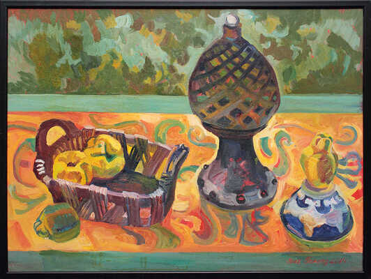 Поклад Яна Николаевна. Зеленый натюрморт с айвой. Грушевка 